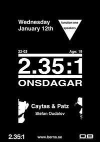 Onsdagar - Caytas & Patz - フライヤー表