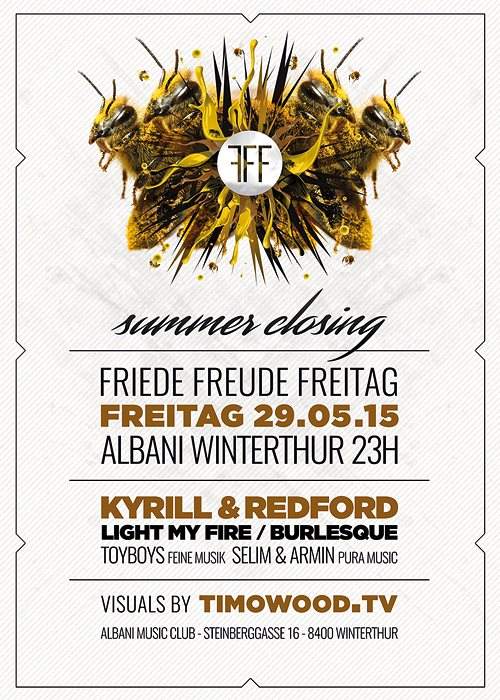 Friede Freude Freitag Summerclosing - フライヤー表
