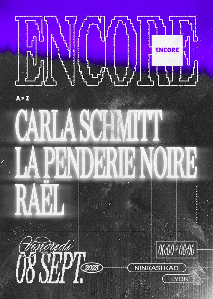 ENCORE: La Penderie Noire, Carla Schmitt, RAEL - Página frontal