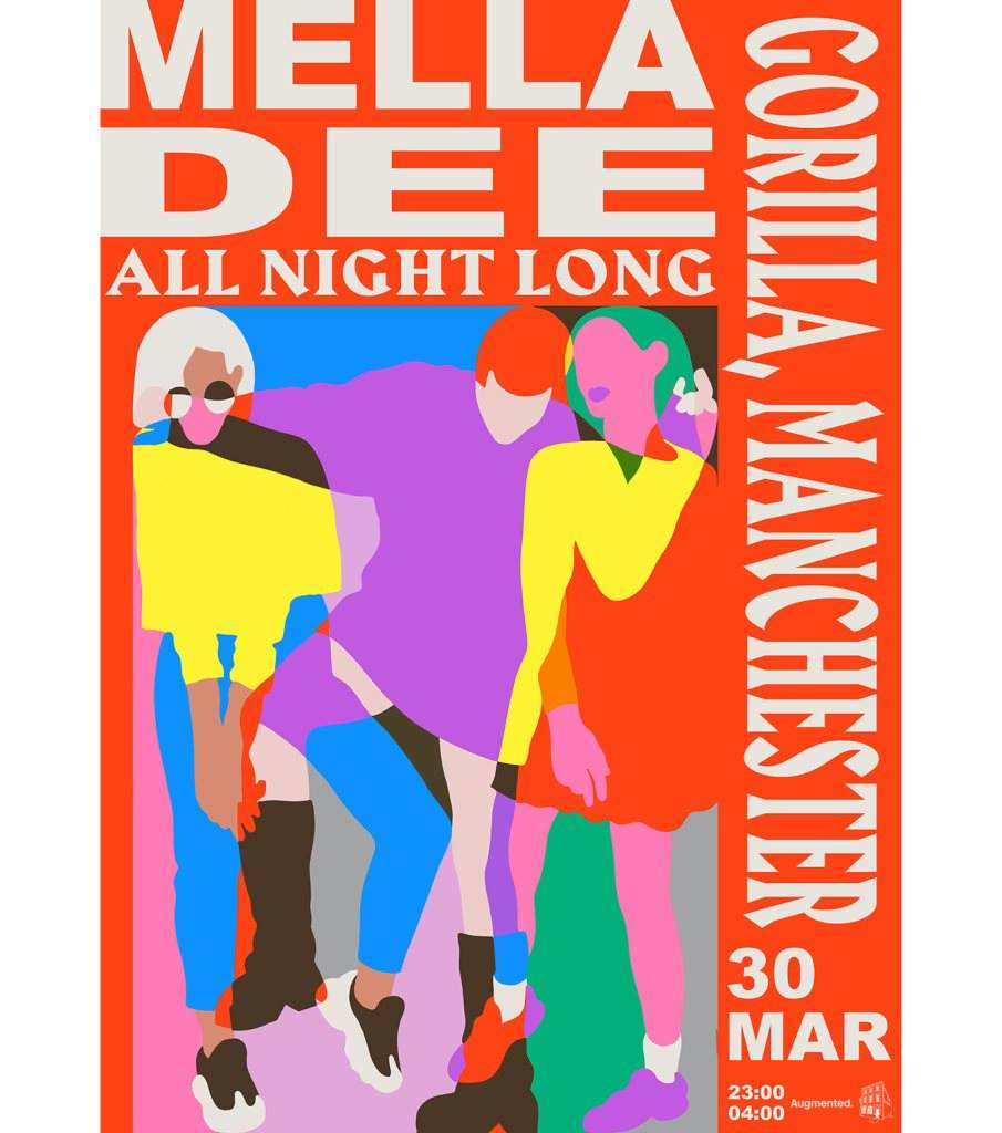 Augmented presents Mella Dee - All Night - Página frontal