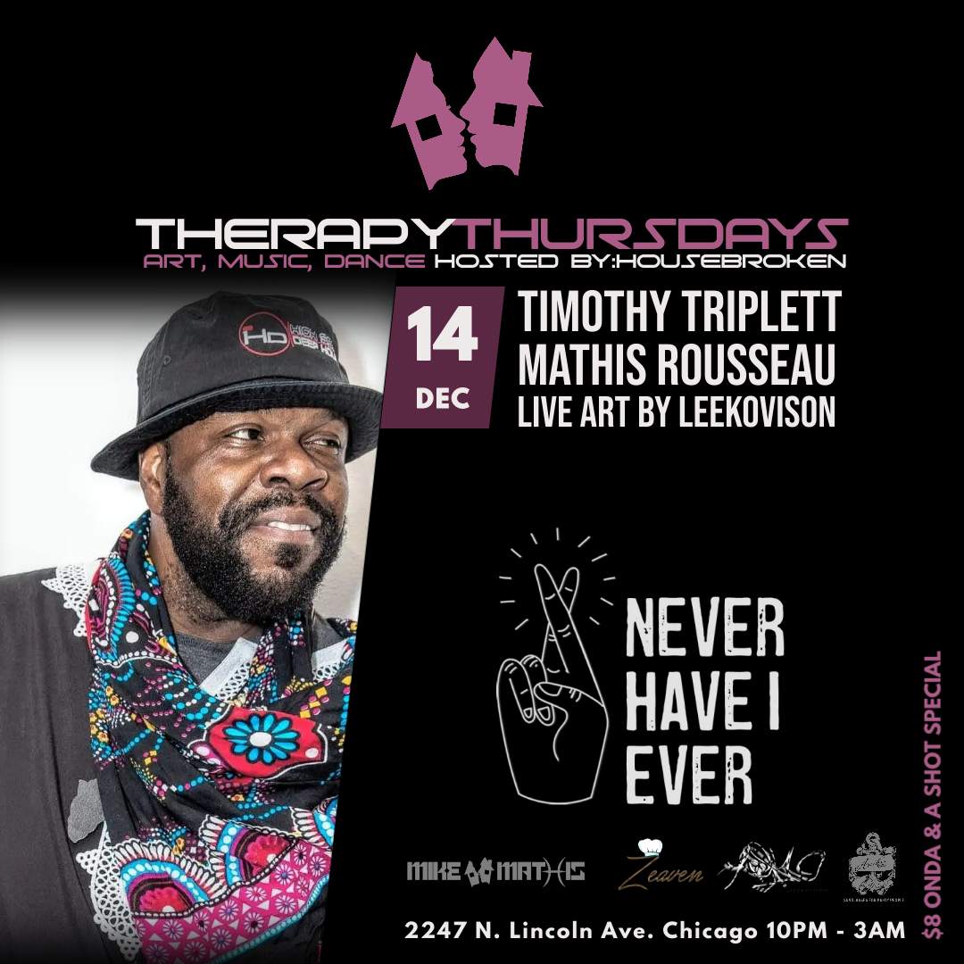 Therapy Thursdays: Art, Music & Dance featuring TIMOTHY TRIPLETT ...
