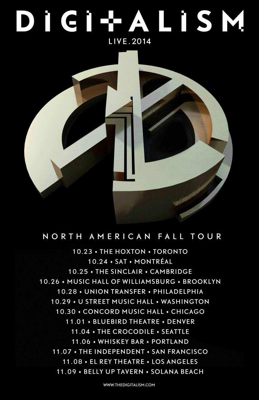 Digitalism 'North American Tour' - Página frontal