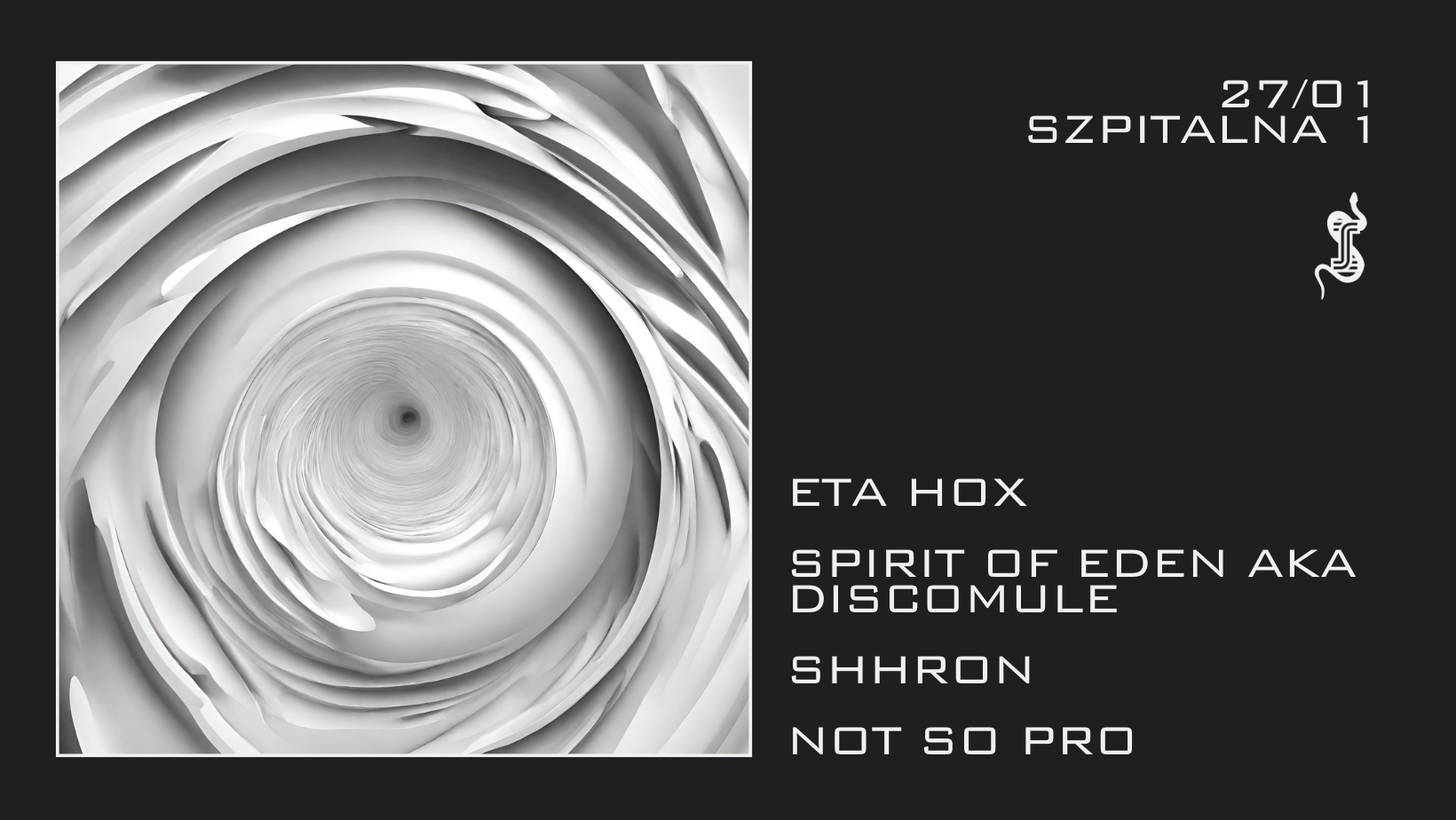 SZ1: Eta Hox / DISCOMULE / SHHRON / not so pro - フライヤー表