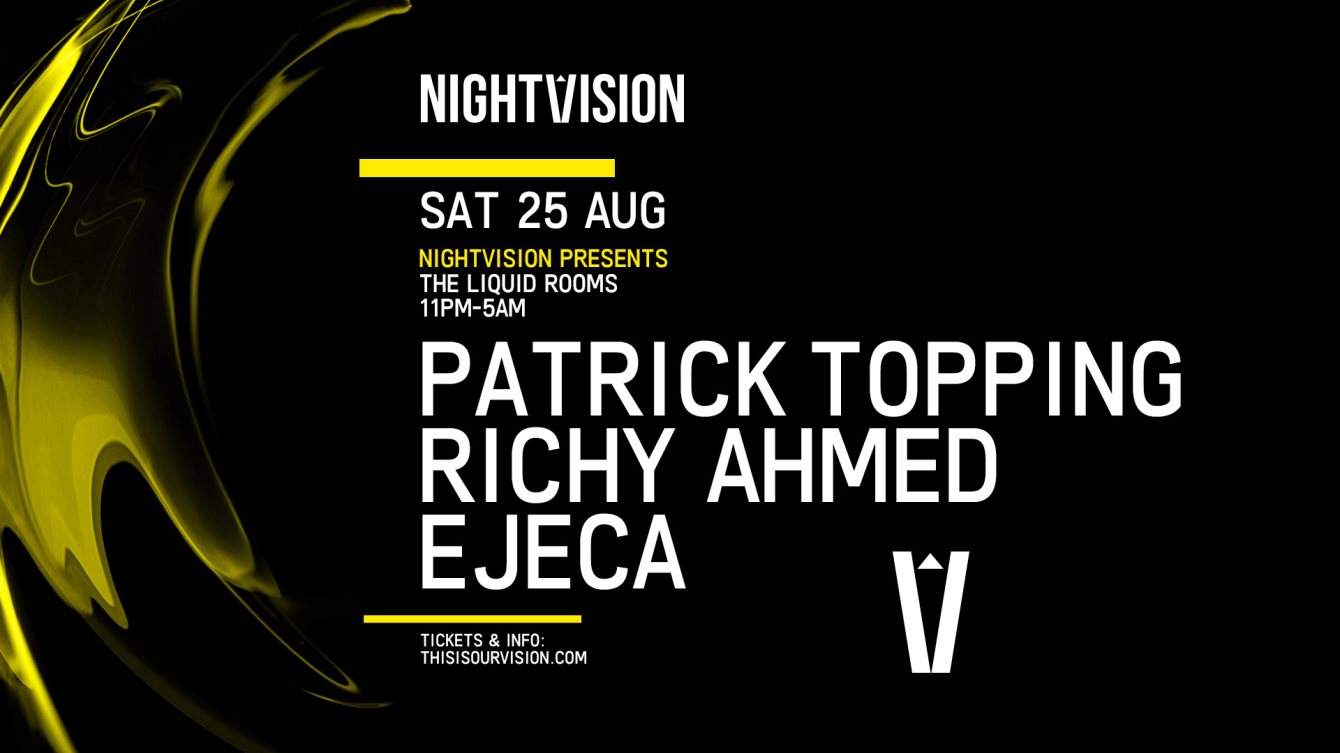 Nightvision presents Patrick Topping, Richy Ahmed - Página frontal