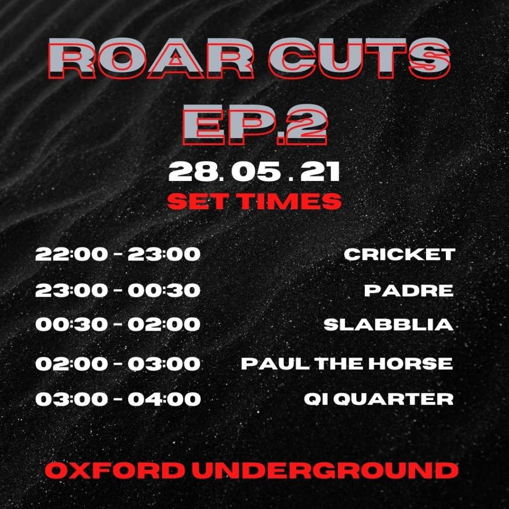 Roar Cuts EP2 - feat. Padre - フライヤー表