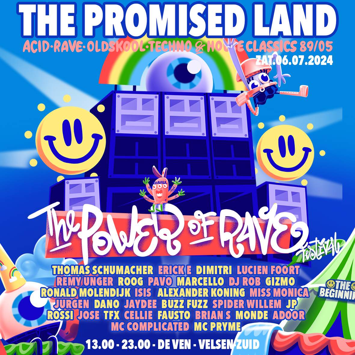 The Promised Land Festival 2024 - House, Rave, Oldstyle, Acid & techno Classics 89/05 - フライヤー裏