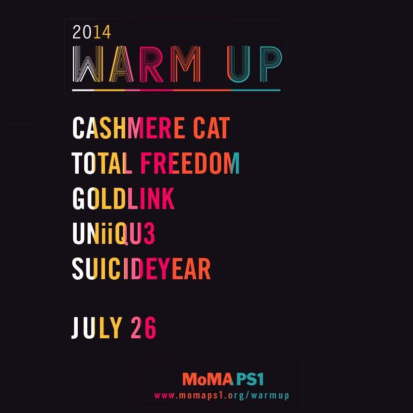 Moma PS1 Warm Up Series: Cashmere Cat, Total Freedom - Página frontal