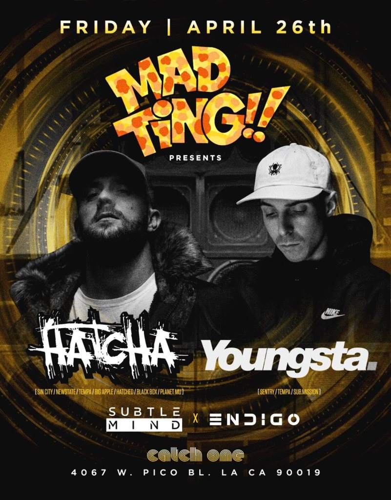 Xcellerated presents Dillinja / Mad Ting! presents Hatcha and Youngsta - フライヤー裏