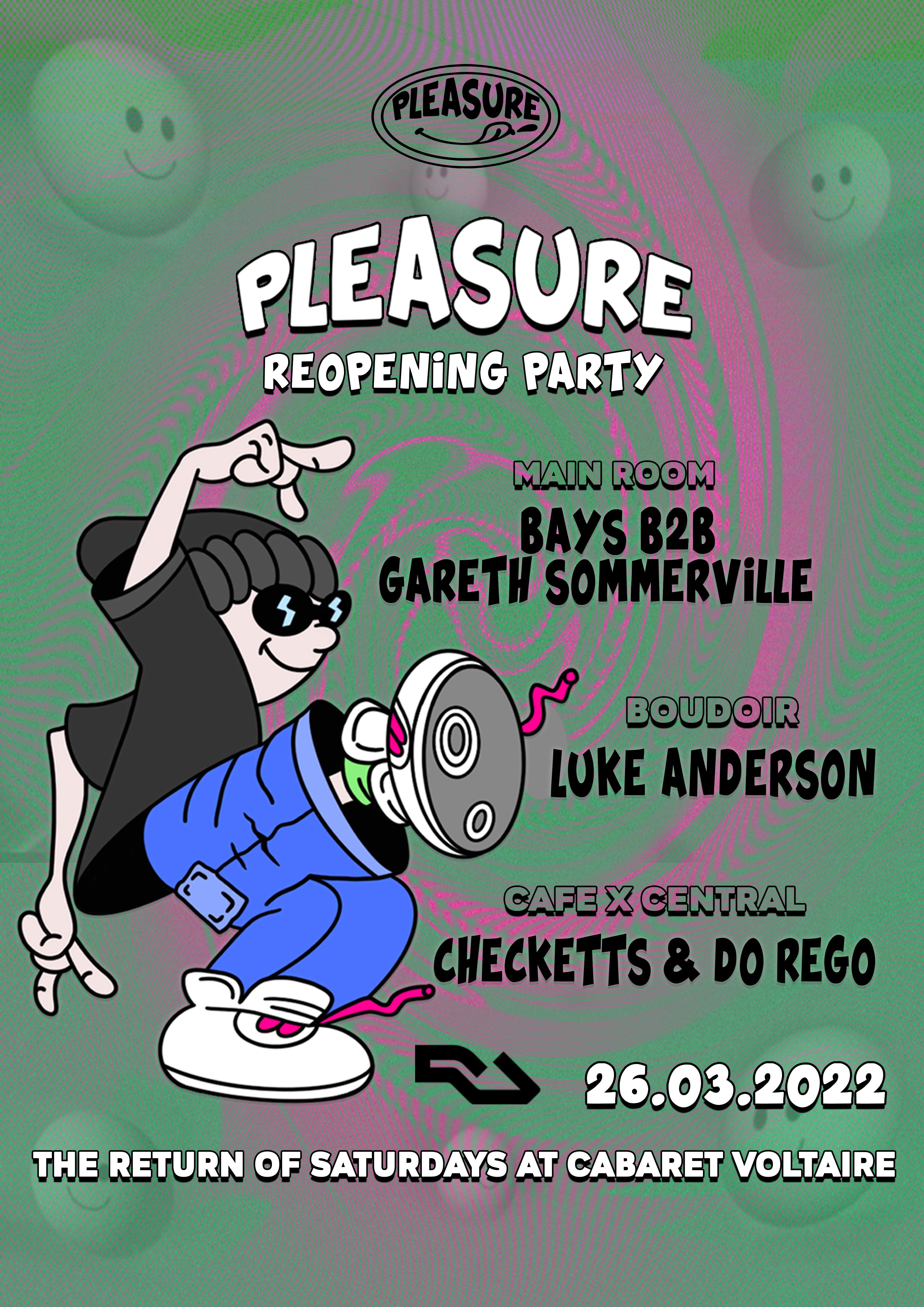 Pleasure: Reopening Party - フライヤー表