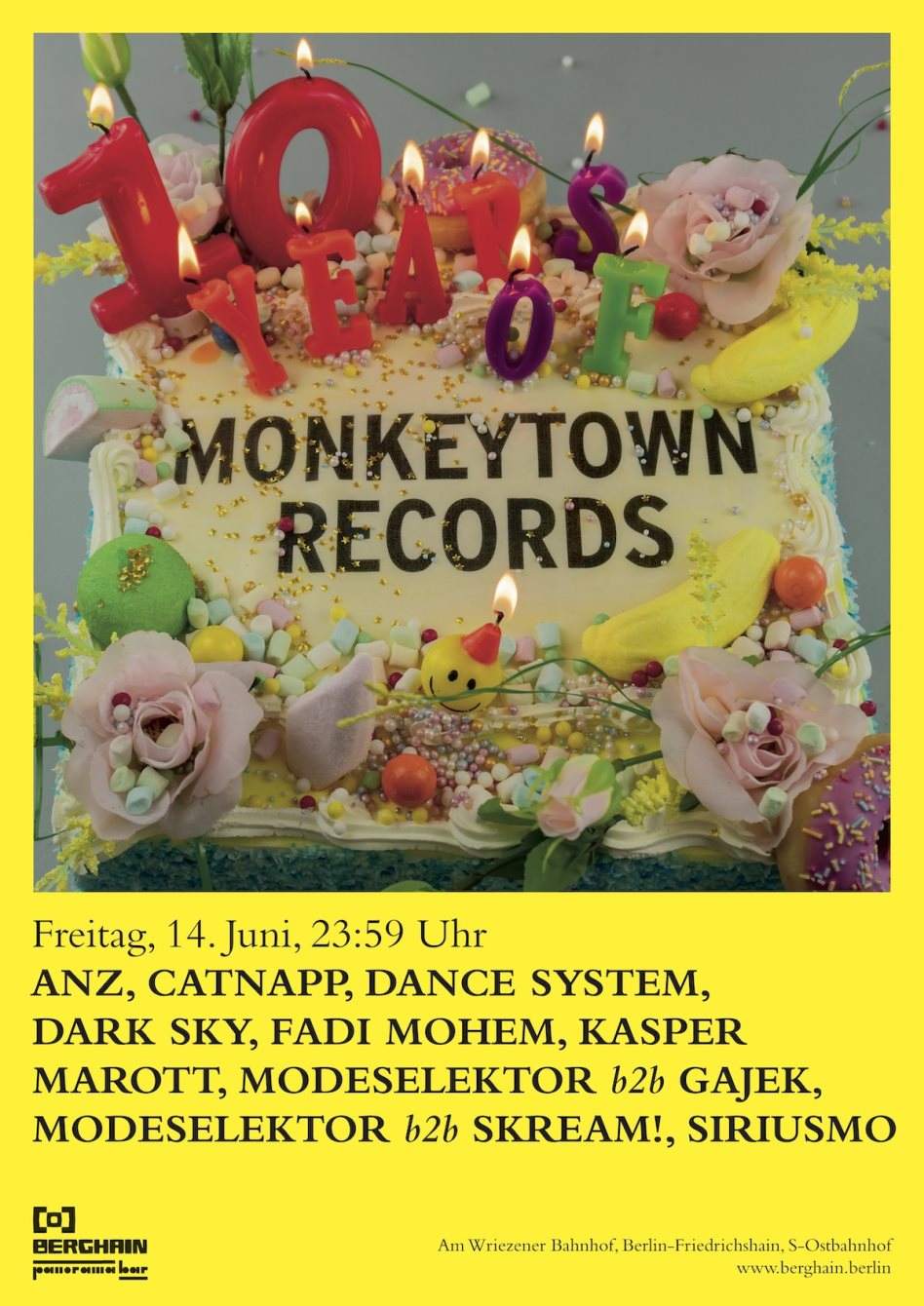 10 Years Of Monkeytown Records - Página trasera