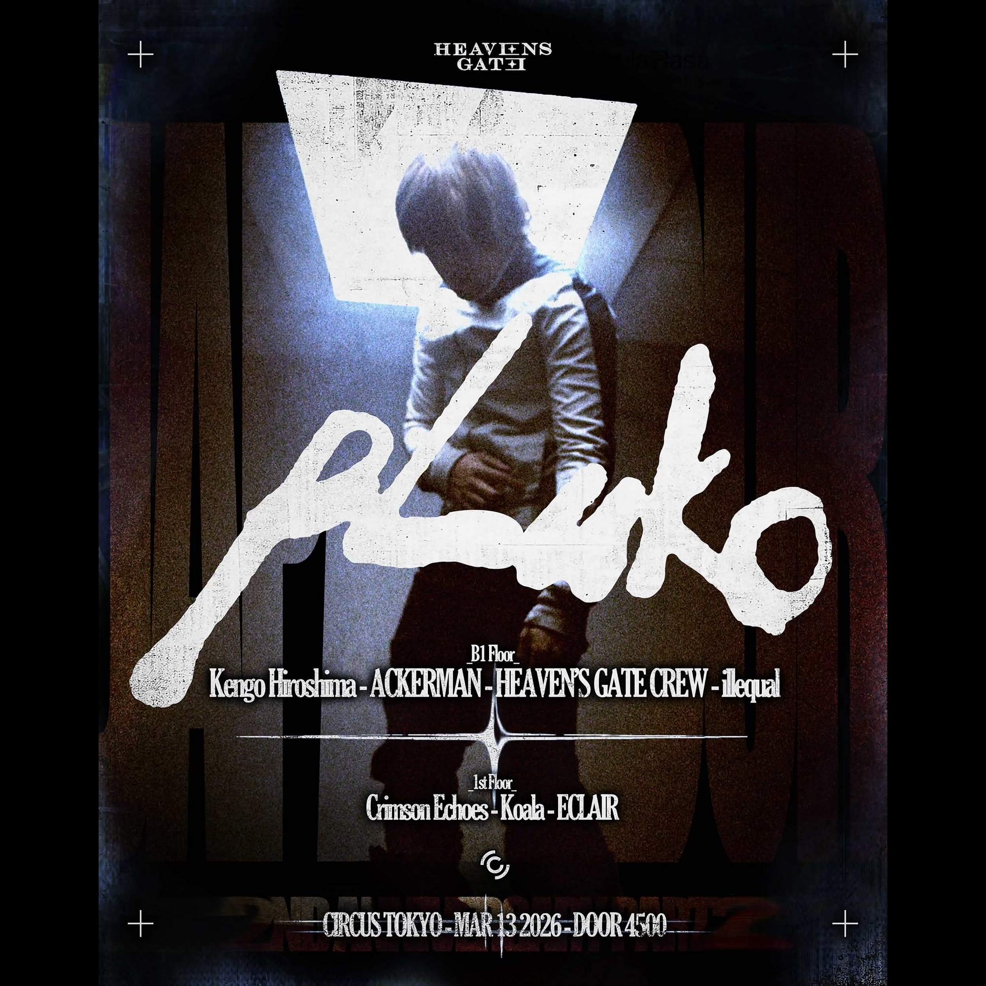 pluko TOKYO SHOW presented by HEAVEN'S GATE at Circus Tokyo, Tokyo