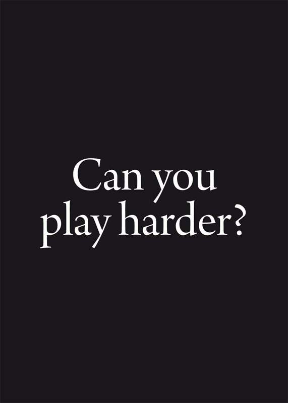 Can You Play Harder? - フライヤー表