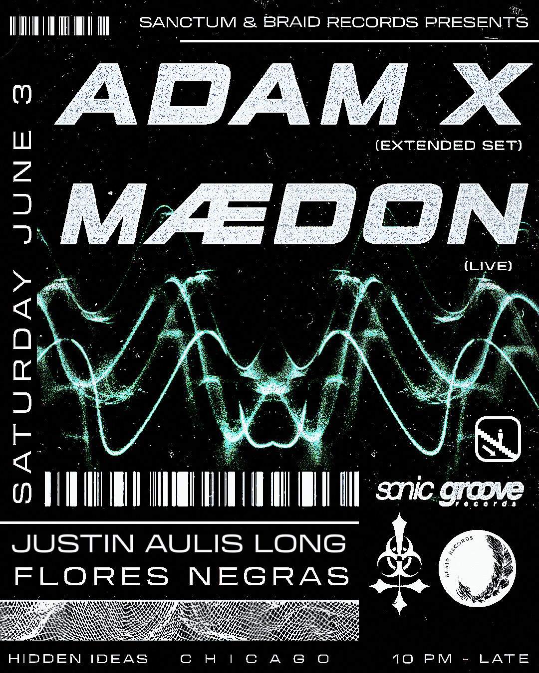 Sonic Groove Showcase - Adam X, Maedon, Justin Aulis Long + more 