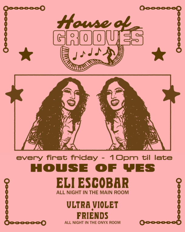 Eli Escobar All Night + Ultra Violet & Friends - フライヤー表