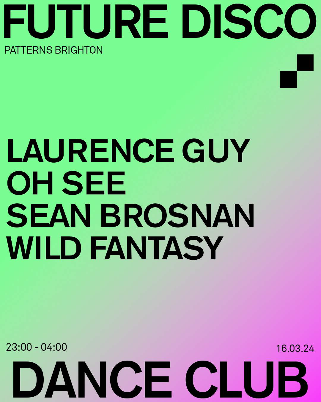 Future Disco Dance Club presents: Laurence Guy - Página frontal
