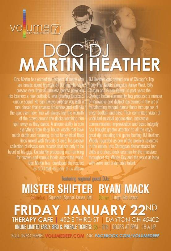 Volume 7: Deep House Fridays: Doc Martin & DJ Heather - Página trasera