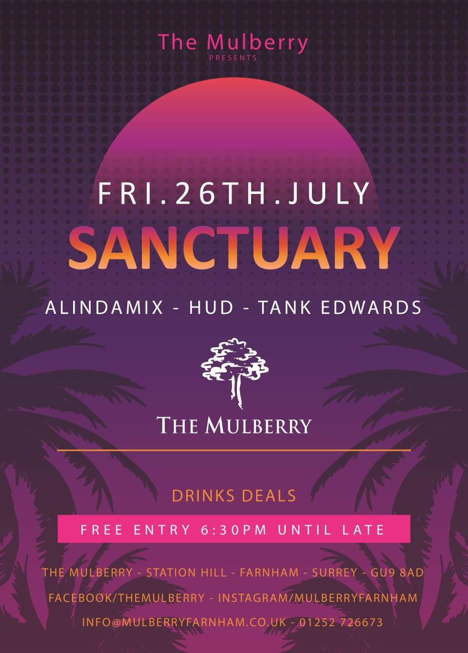 Sanctuary at the Mulberry - フライヤー表