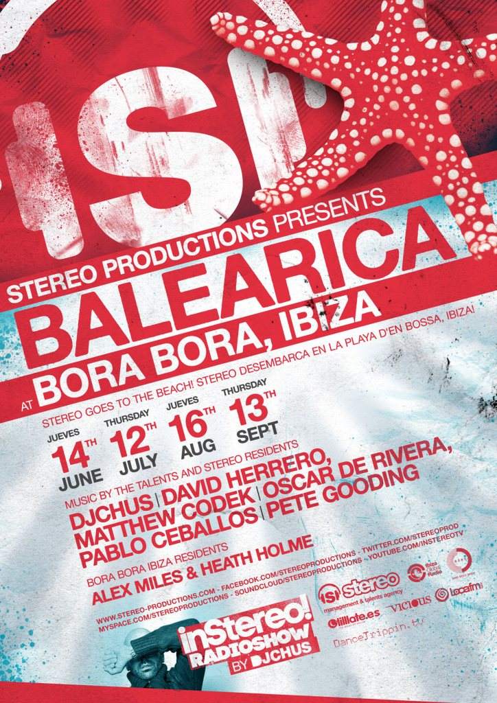 Stereo Productions present Balearica - フライヤー表