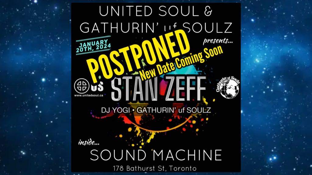 Postponed Stan Zeff, DJ Yogi & Gathurin' uf Soulz at Sound Machine - Página trasera