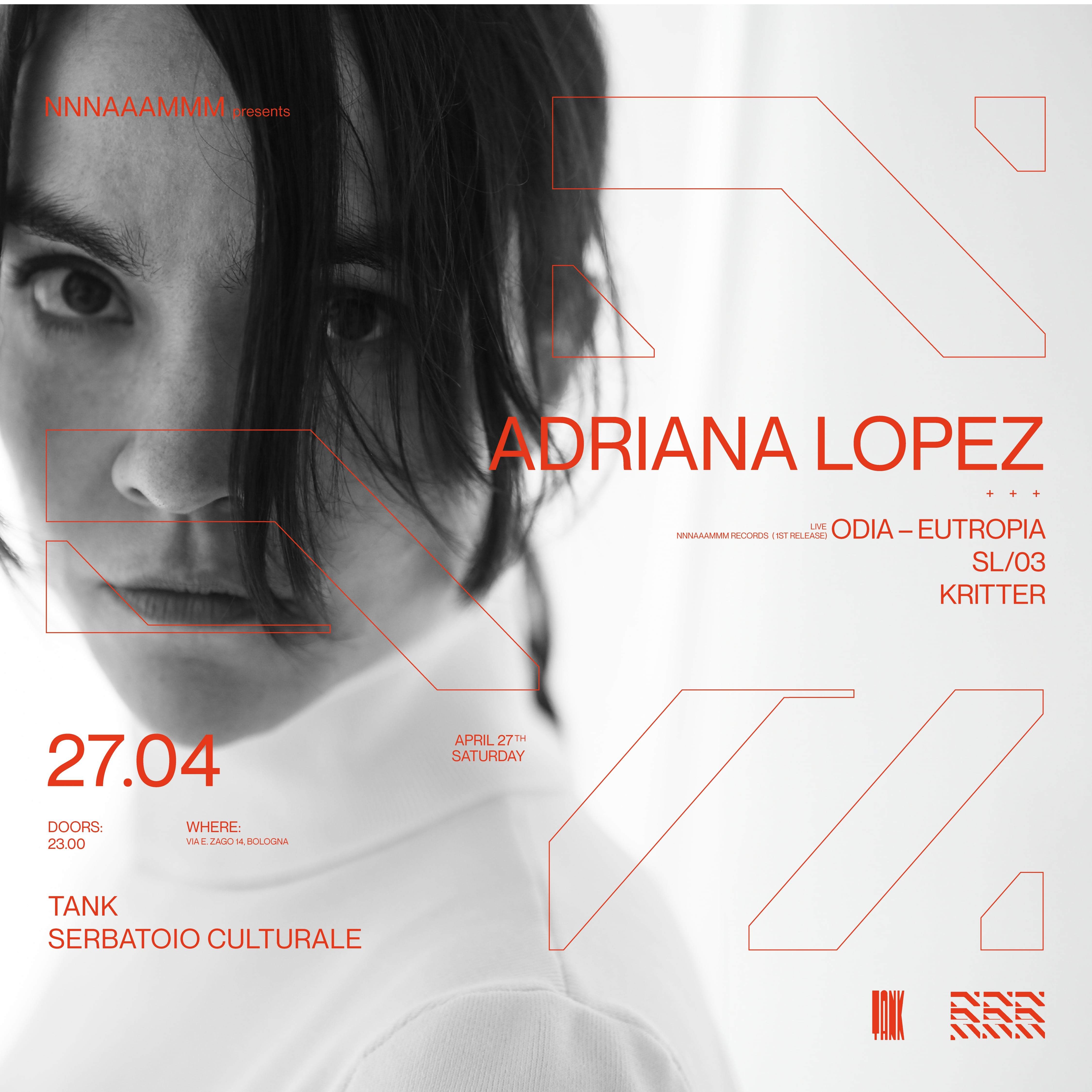 NNNAAAMMM pres. Adriana Lopez /ODIA / SL/03 / KRITTER - フライヤー表