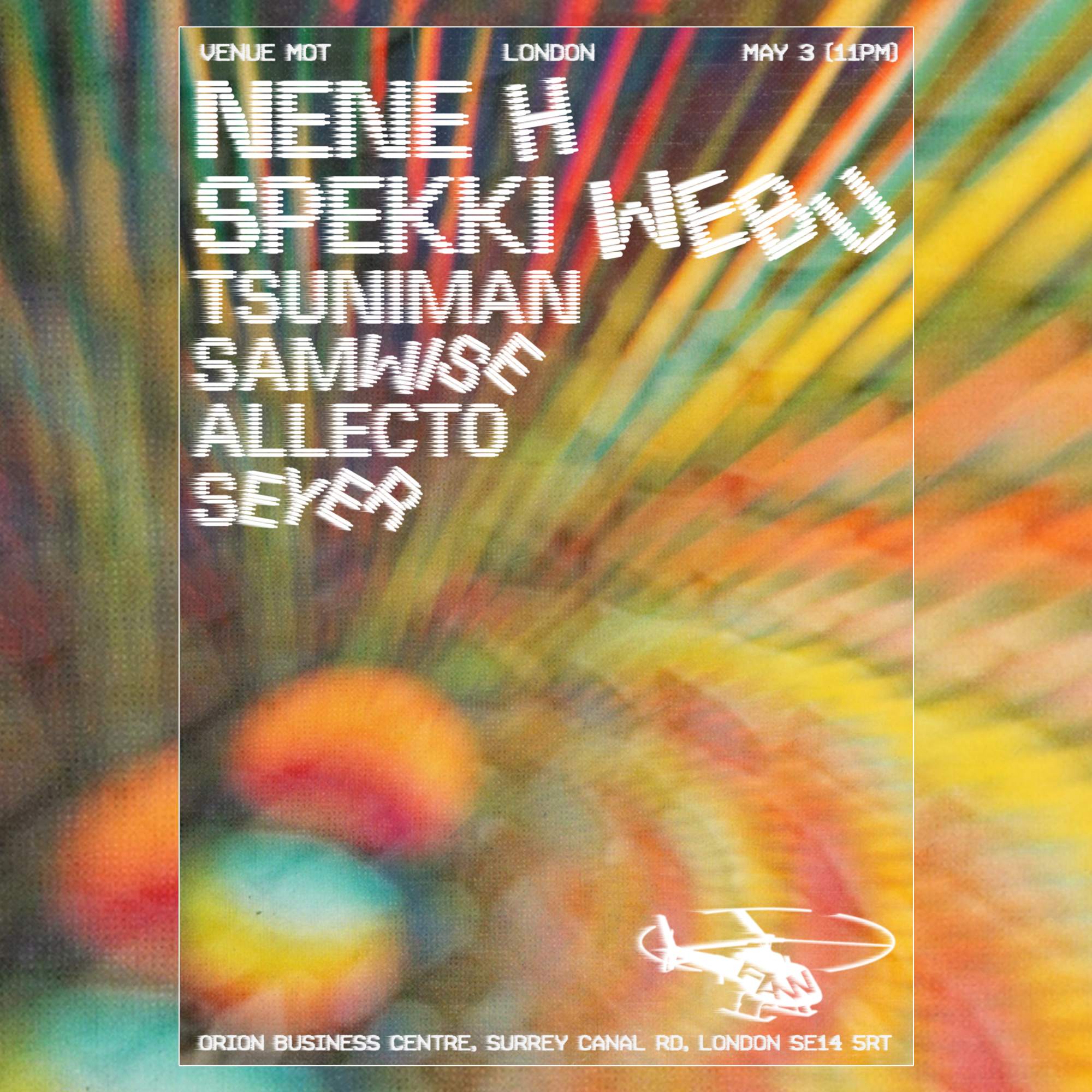 Fast At Work with Nene H & Spekki Webu - フライヤー表