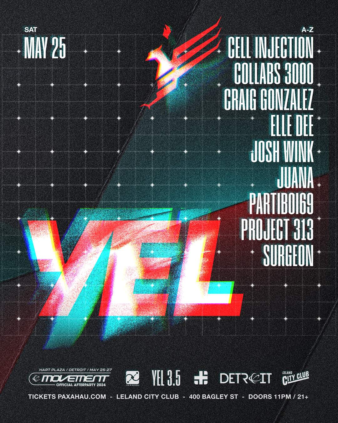 Yel 3.5 - Official Movement Afterparty - フライヤー表