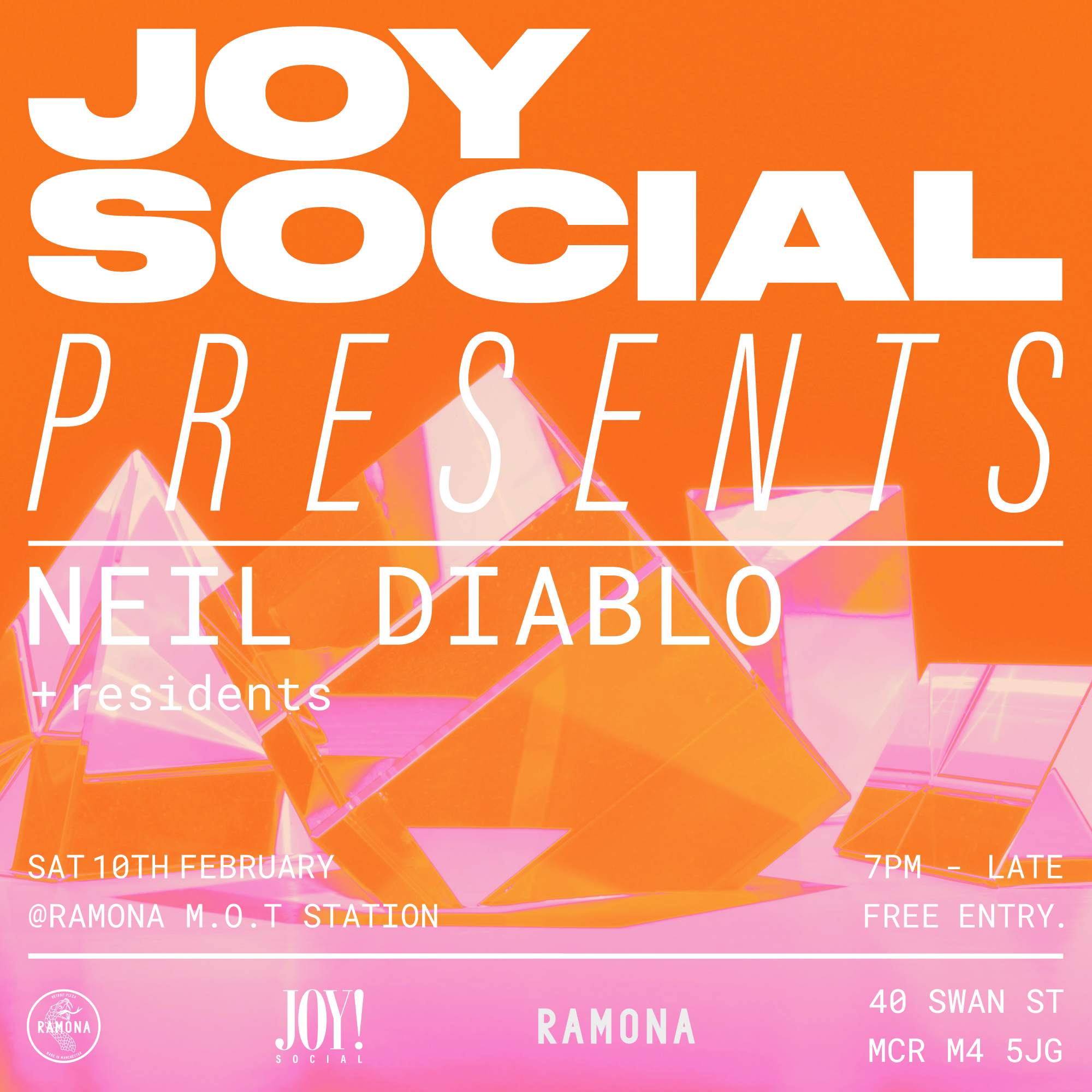 Joy Social presents... Neil Diablo - フライヤー表