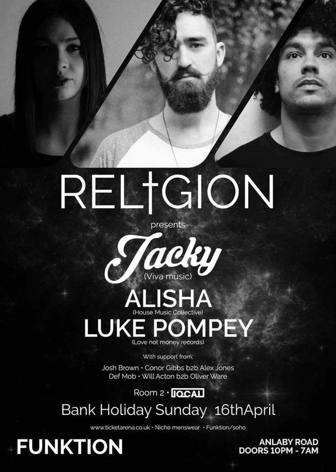 Religion presents Jacky & Luke Pompey - Página frontal