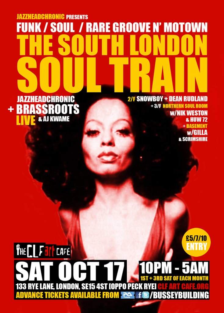 The South London Soul Train with Jazzheadchronic, Brassroots [Live] - More on 4 Floors - Página frontal
