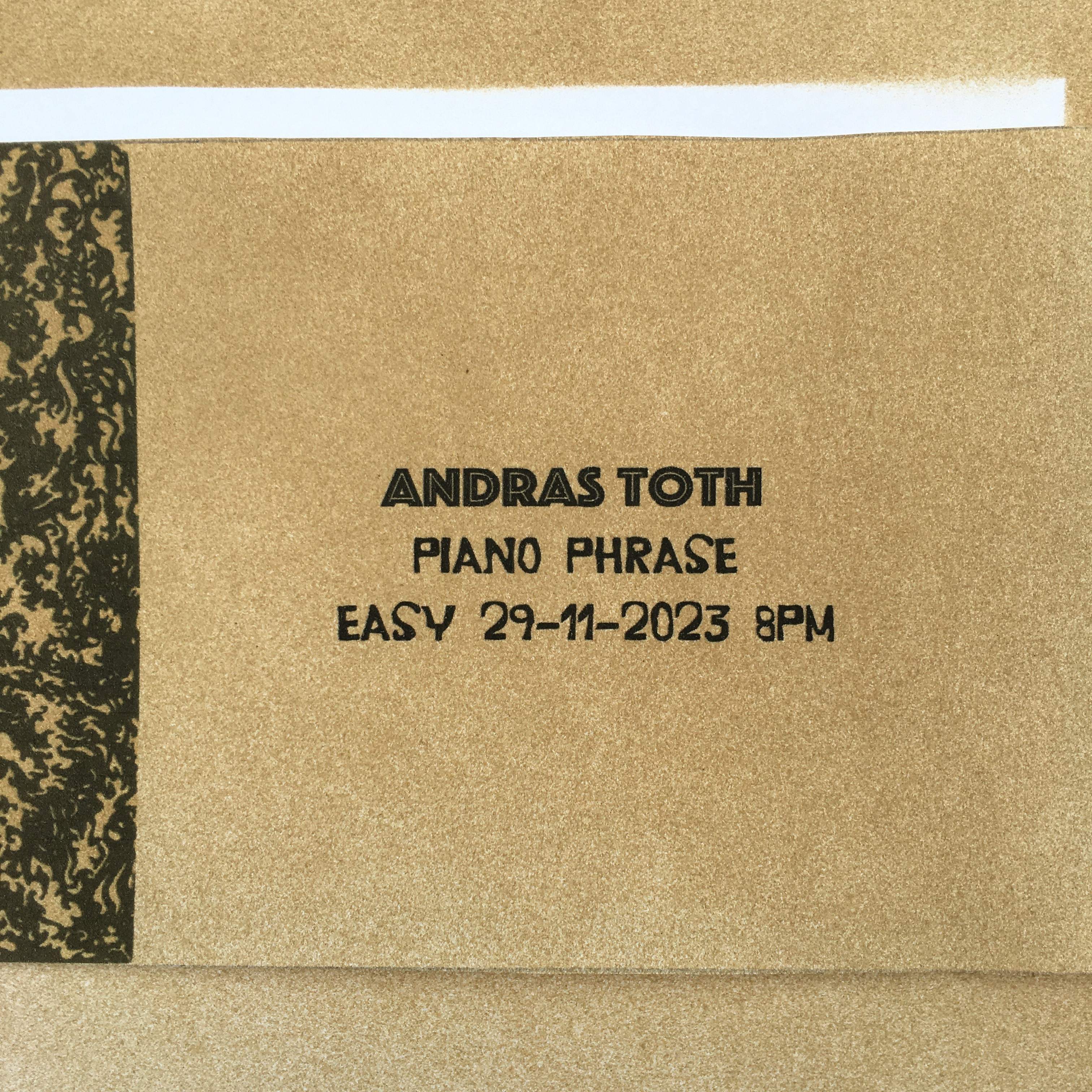 Easy Live: Andras Toth - piano phase - Página frontal