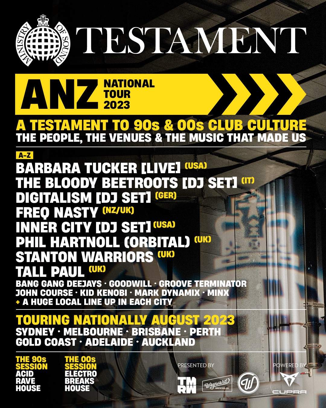 TESTAMENT ---- A Testament to the legend of 90s & 00s club culture ---- - フライヤー表