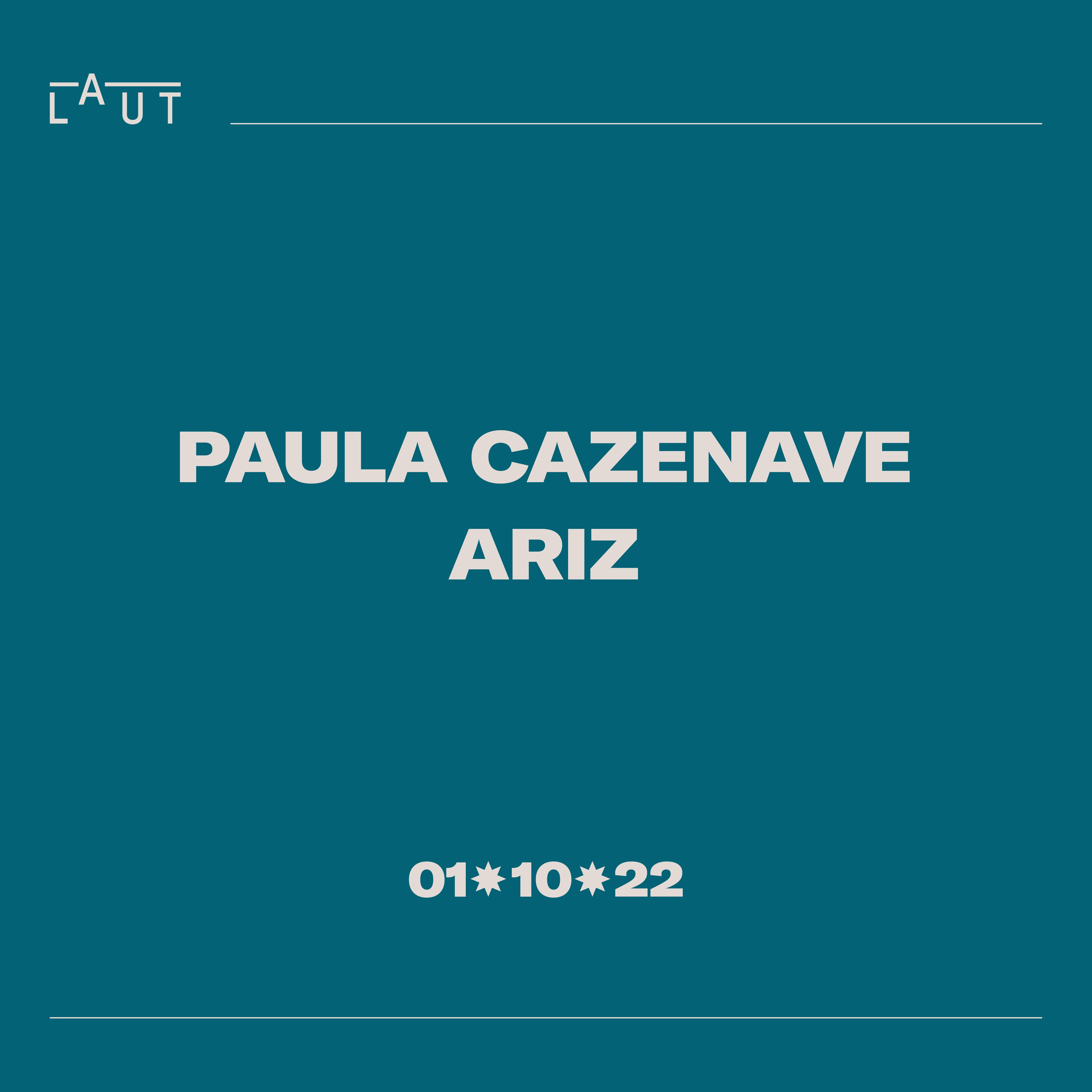 Paula Cazenave + Ariz - フライヤー表