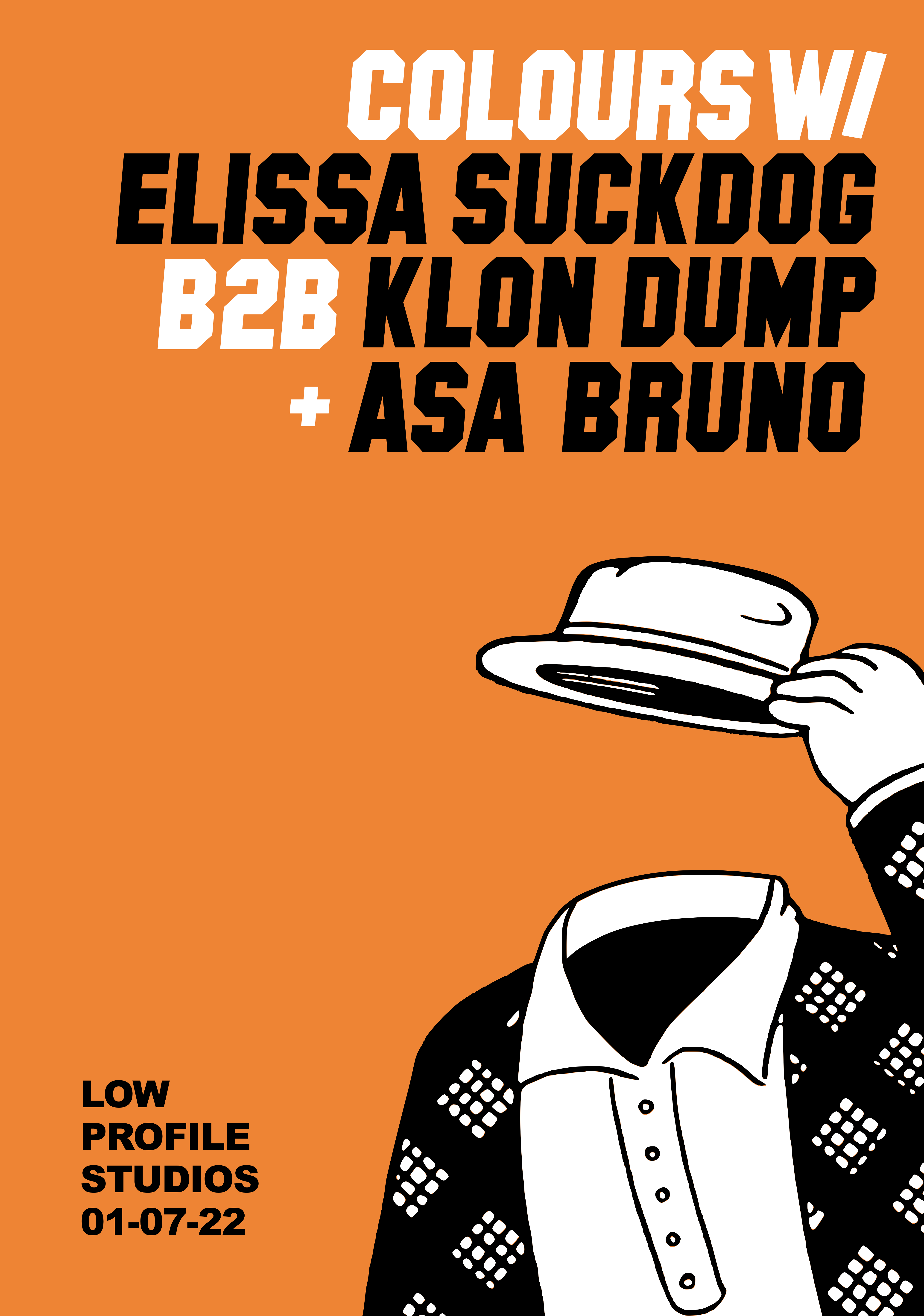 Colours Loft Party w/ Elissa Suckdog B2B Klon Dump, Asa Bruno - フライヤー裏