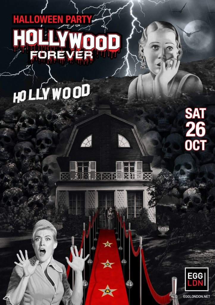 Hollywood Forever Halloween: Nice7, Ninetoes, Audiowhores, David Penn, Pablo Ceballos - フライヤー表