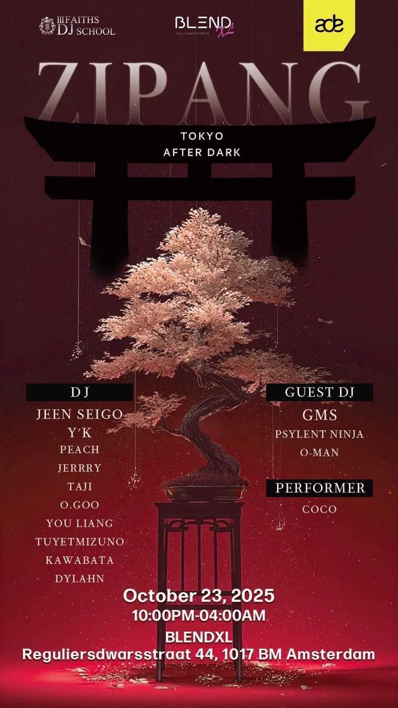 Zipang presents: Tokyo After Dark at Blend XL, Amsterdam