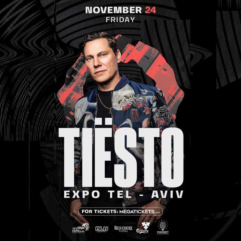 Tiësto in Israel - フライヤー表