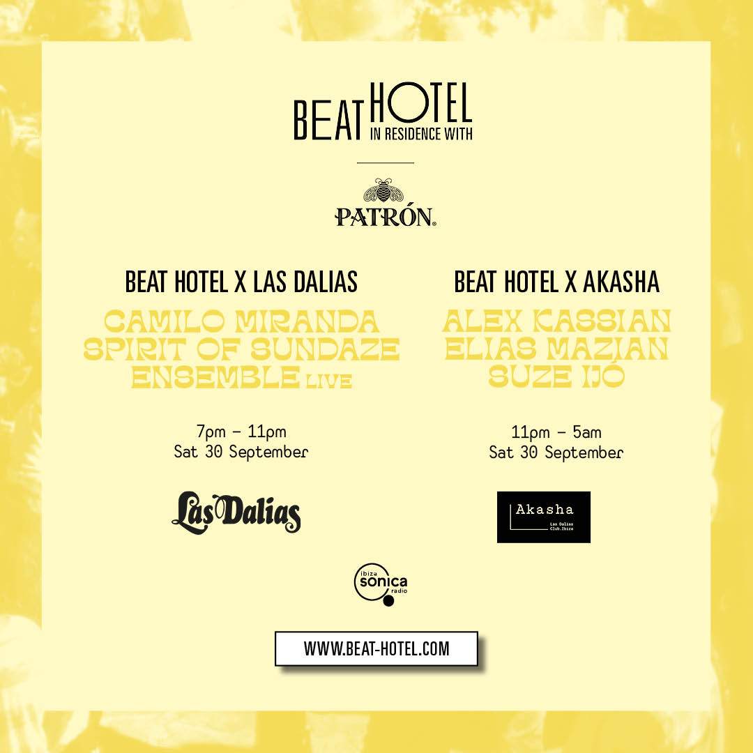 Beat Hotel x Las Dalias - フライヤー表