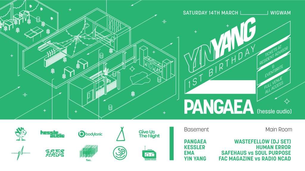 [RESCHEDULED] Yin Yang's 1st Birthday with Pangaea + Much More. (Full Venue) - フライヤー表