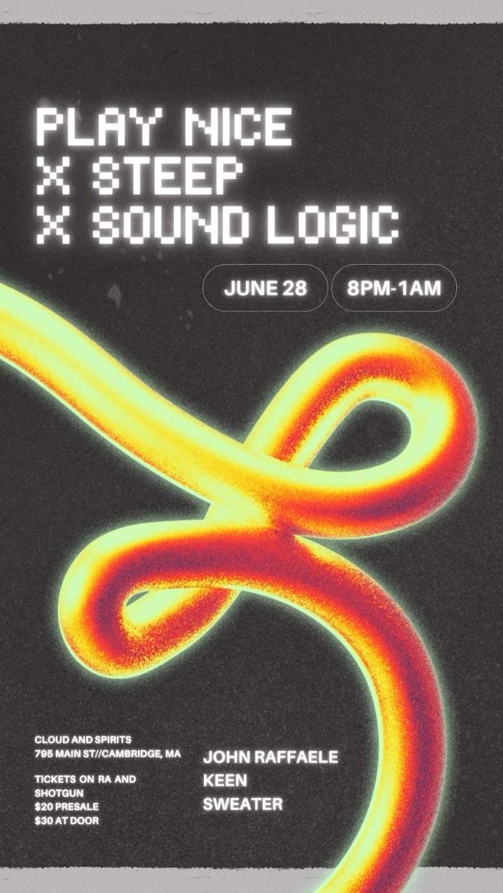 Play Nice X Steep X Sound Logic: John Raffaele, Keen & Sweater at Cloud ...