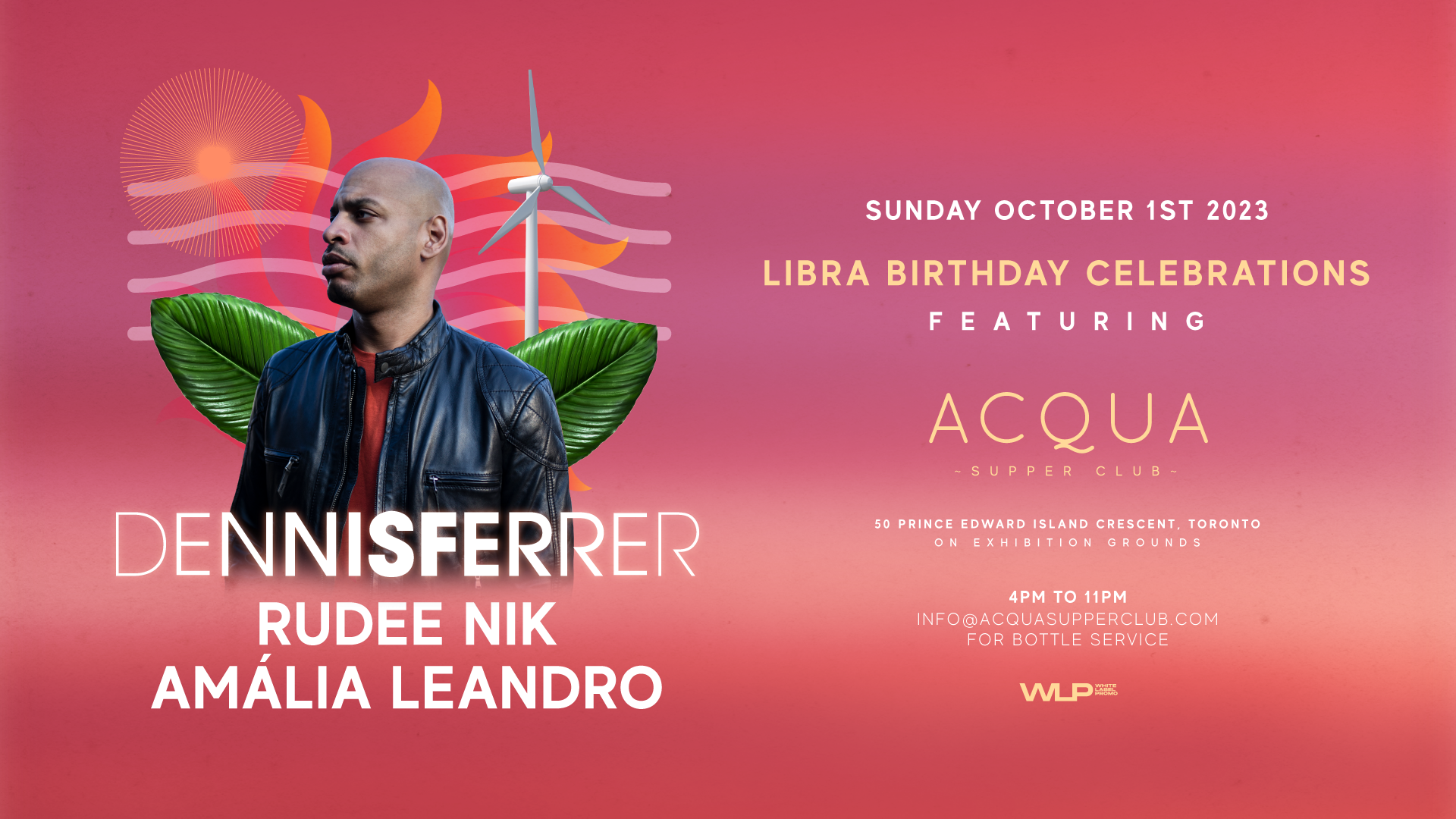 [POSTPONED] Dennis Ferrer and friends (day party - フライヤー表