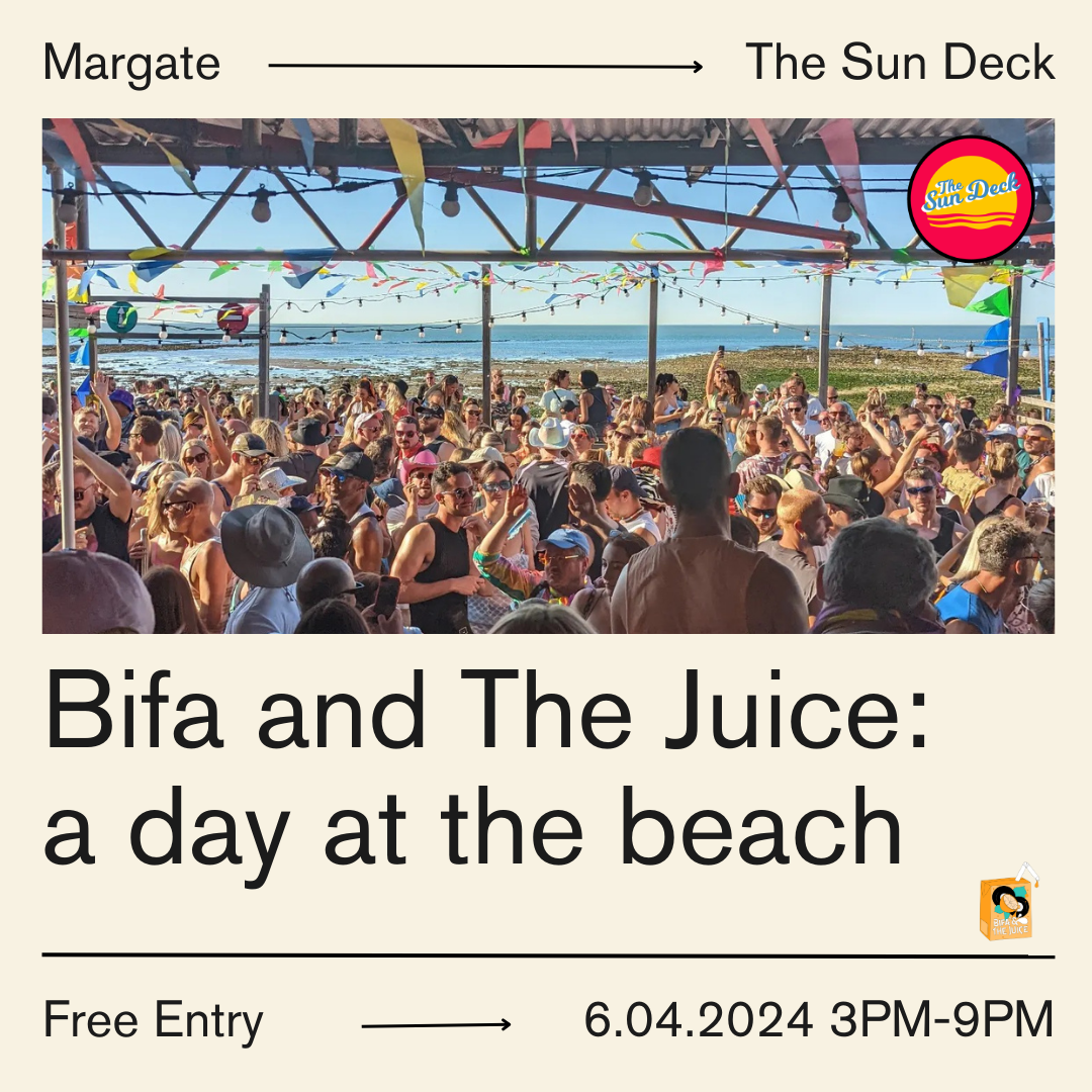 Day at the beach with Bifa and The Juice - フライヤー表