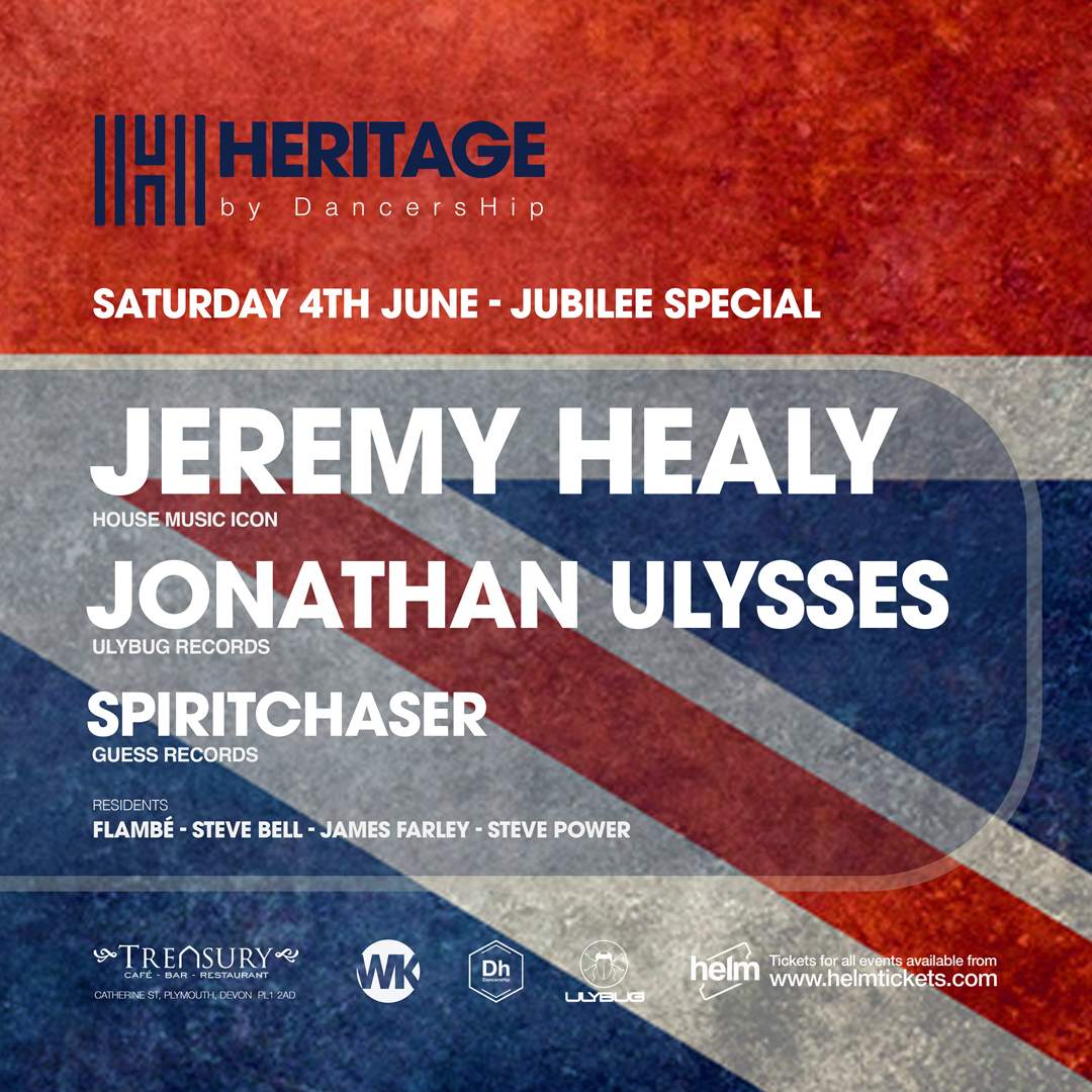 Heritage with Jeremy Healy and Jonathan Ulysses  - フライヤー表