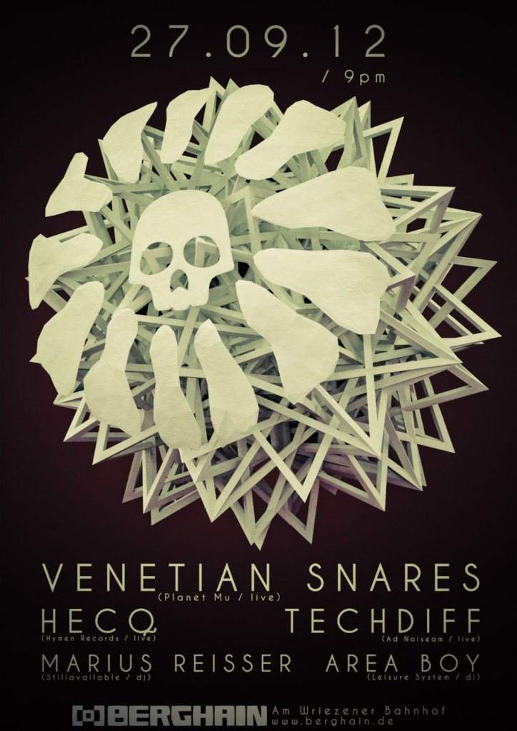 Venetian Snares - フライヤー表