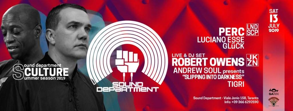 sound department wit Perc and Robert Owens - フライヤー表