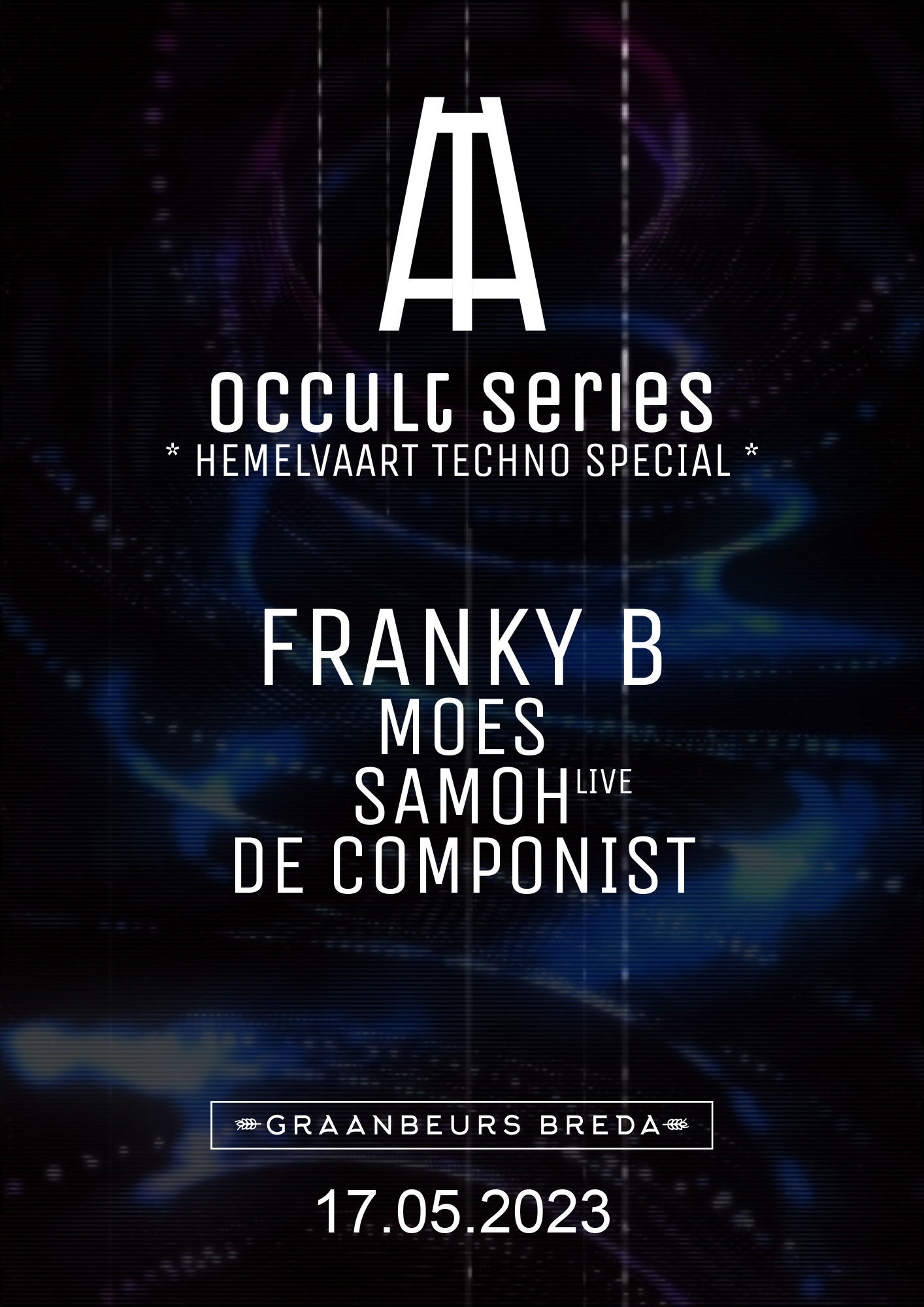 occult 'Hemelvaart Techno Special' w/ Franky B  - フライヤー表