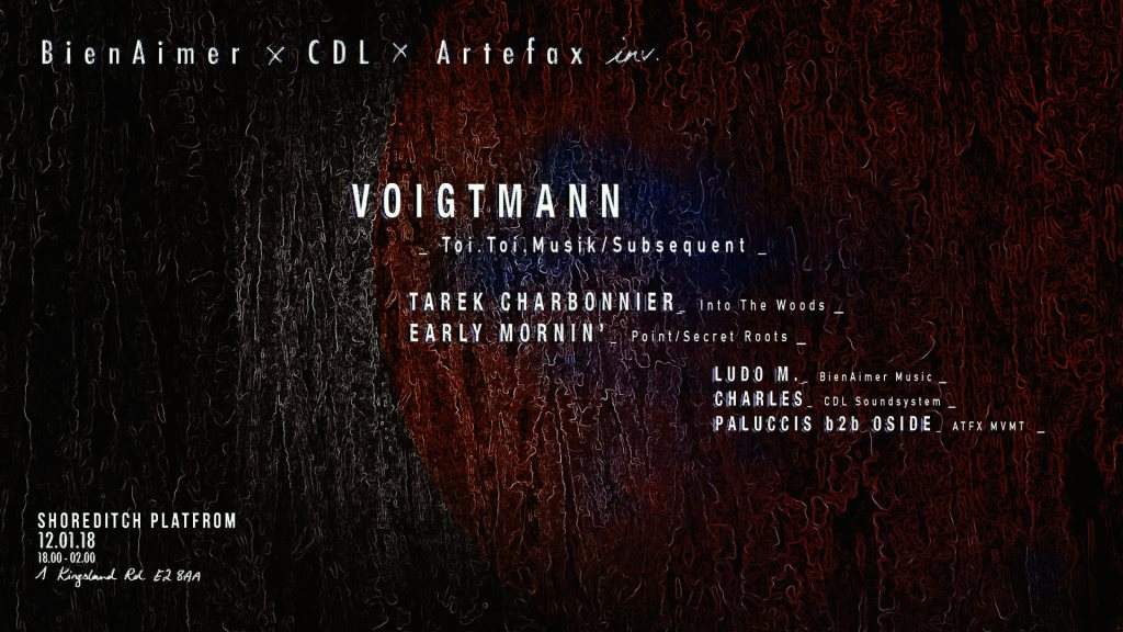 Bienaimer x CDL x Artefax with Voigtmann - フライヤー表