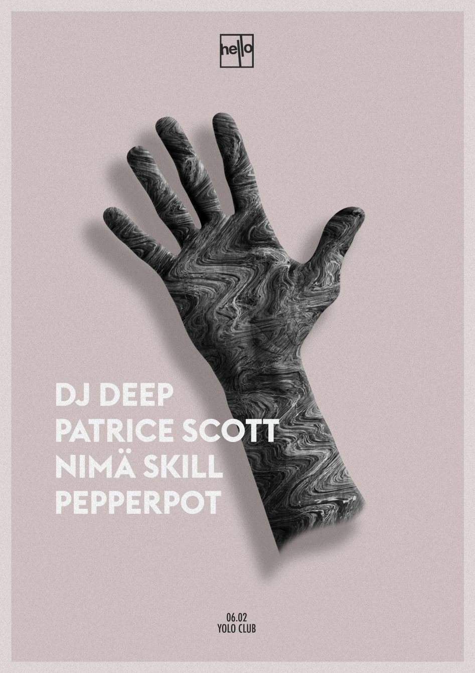 Hello: Dj Deep, Patrice Scott, Pepperpot & Nimä Skill - Página trasera