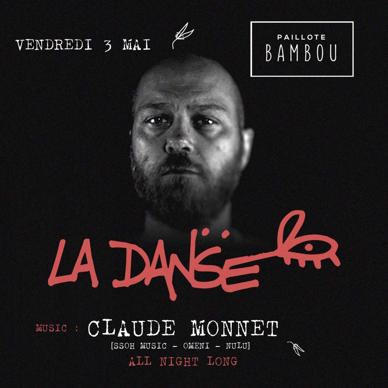 LA Danse - Claude Monnet (All Night Long) - フライヤー表
