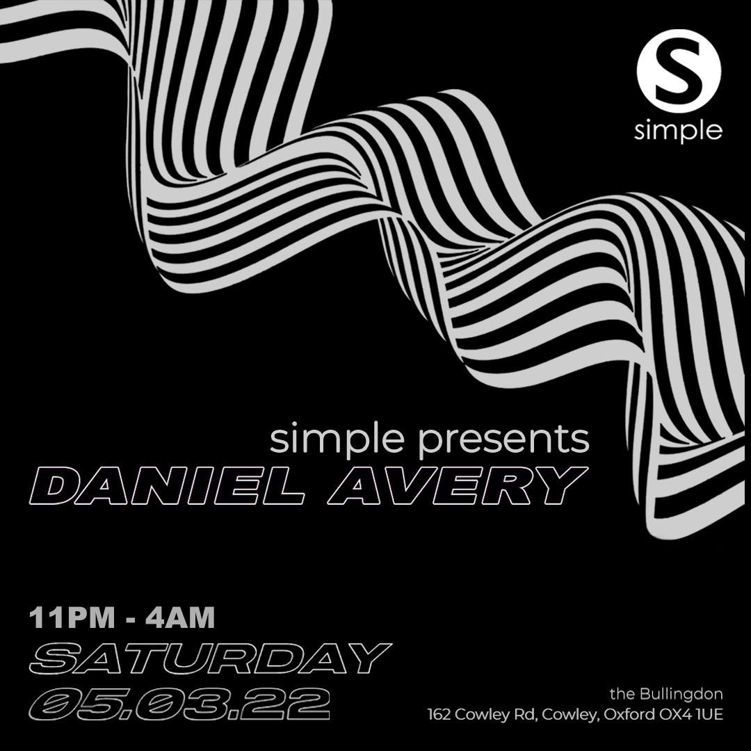 Simple presents Daniel Avery - Página trasera