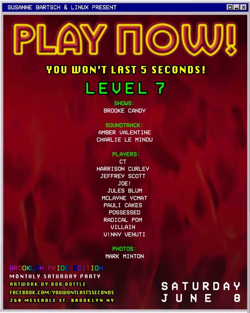 Play NOW! Level 7: Brooke Candy, Charlie Le Mindu More - Página trasera